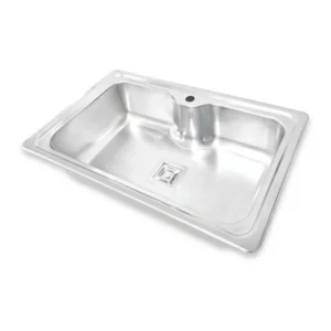 سینک ظرفشویی استیل توکار یک لگنه نگین الماس مدل SA54