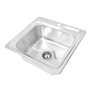 سینک ظرفشویی استیل توکار یک لگنه نگین الماس مدل SA53